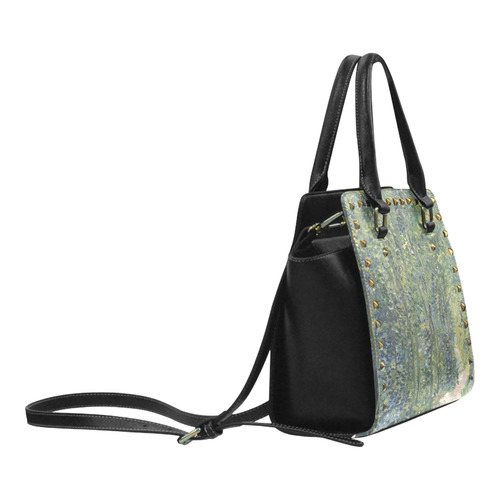 Vincent van Gogh Path in the Woods Rivet Shoulder Handbag (Model 1645)