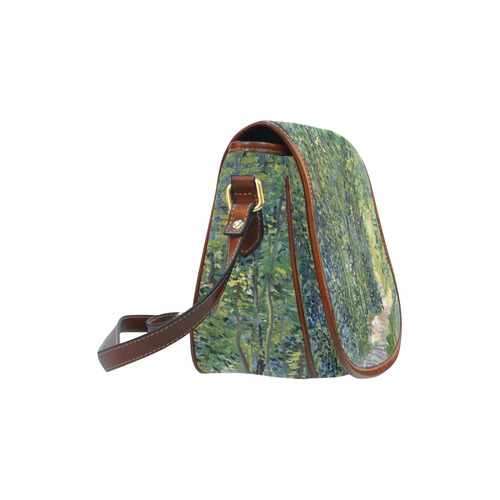 Vincent van Gogh Path in Woods Saddle Bag/Small (Model 1649) Full Customization