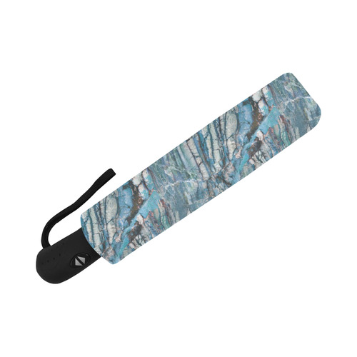 Italian Marble,Taekwood Blu, blue Auto-Foldable Umbrella (Model U04)