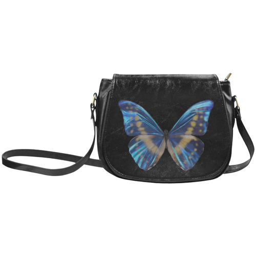 Morpho cypris butterflies painting Classic Saddle Bag/Small (Model 1648)