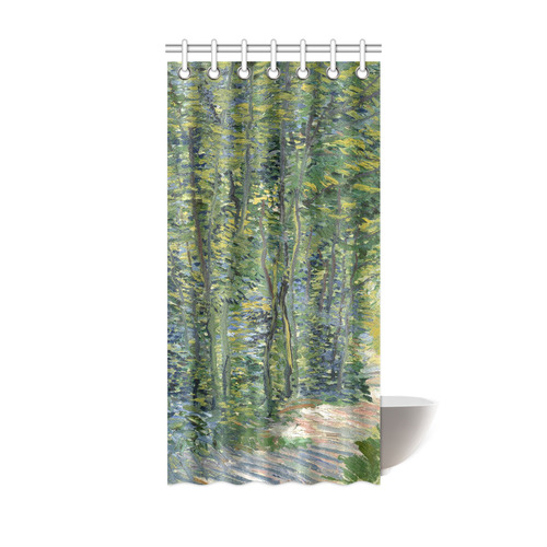 Vincent van Gogh Path in Woods Shower Curtain 36"x72"