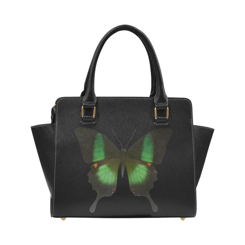 Papilio archturus butterfly painting Classic Shoulder Handbag (Model 1653)