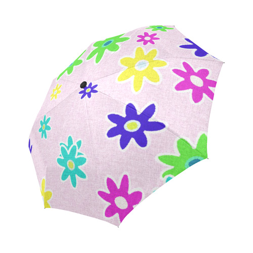 Floral Fabric 1C Auto-Foldable Umbrella (Model U04)