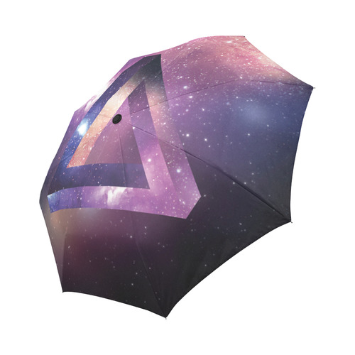 Trendy Purple Space Design Auto-Foldable Umbrella (Model U04)