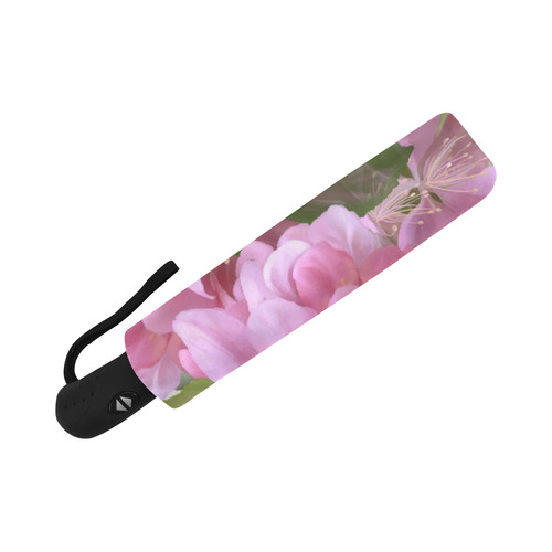 Pink Blossom Branch, watercolors Auto-Foldable Umbrella (Model U04)