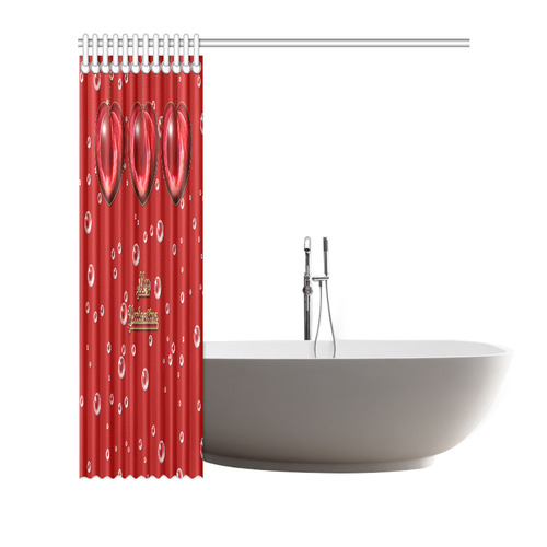 Valentine Heart Shower Curtain 72"x72"