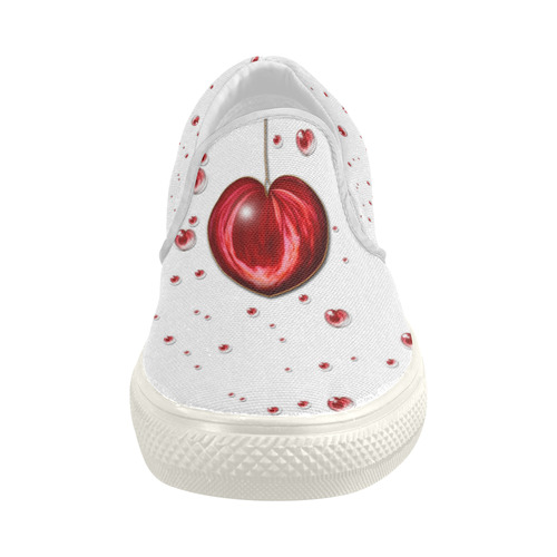 Valentine Heart Women's Slip-on Canvas Shoes (Model 019)