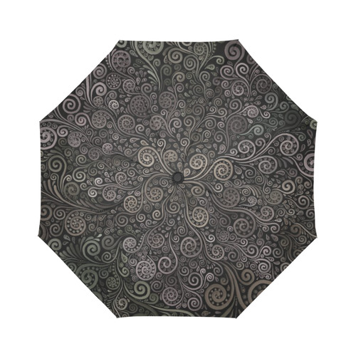3D Psychedelic soft color Rose Auto-Foldable Umbrella (Model U04)