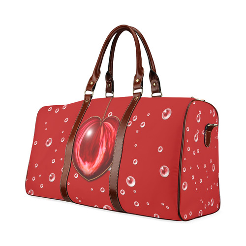 Valentine Heart Waterproof Travel Bag/Small (Model 1639)
