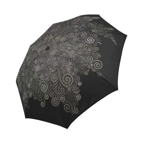 3D Psychedelic soft color Rose Auto-Foldable Umbrella (Model U04)