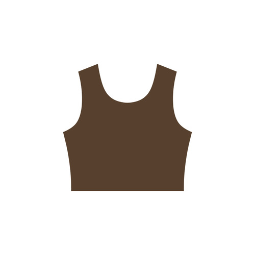 brown Sleeveless Ice Skater Dress (D19)