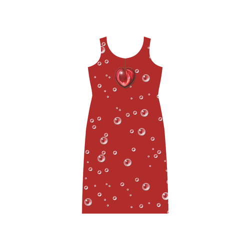 Valentine Heart Phaedra Sleeveless Open Fork Long Dress (Model D08)