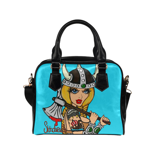 "Viking Girl" by Skinderella Shoulder Handbag (Model 1634)