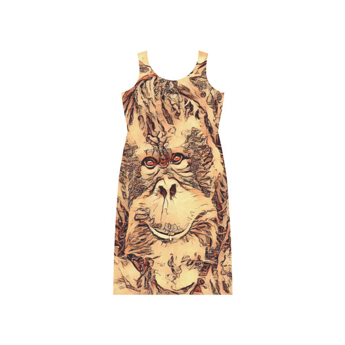 Animal ArtsStudio- amazing Orang Phaedra Sleeveless Open Fork Long Dress (Model D08)