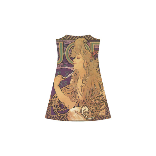 Vintage Alphonse Mucha Cigarette Advertisement Alcestis Slip Dress (Model D05)