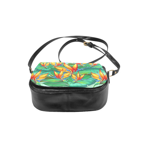 Bird of Paradise Flower Exotic Nature Classic Saddle Bag/Small (Model 1648)