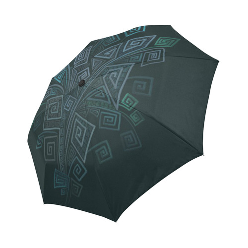 3D Psychedelic Abstract Square Explosion Auto-Foldable Umbrella (Model U04)