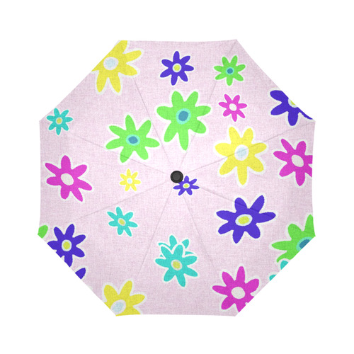 Floral Fabric 1C Auto-Foldable Umbrella (Model U04)