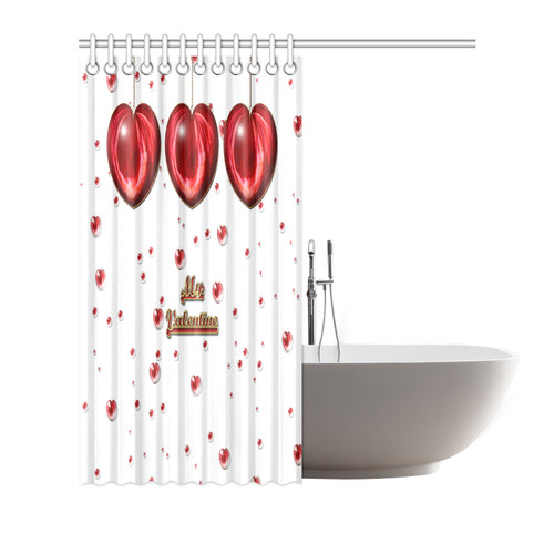 Valentine Heart Shower Curtain 72"x72"