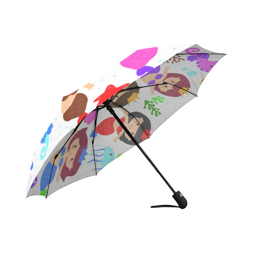 Mermaid Sea Horse Star Fish Underwater Auto-Foldable Umbrella (Model U04)