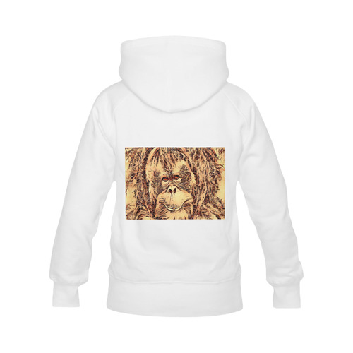 Animal ArtsStudio- amazing Orang Women's Classic Hoodies (Model H07)