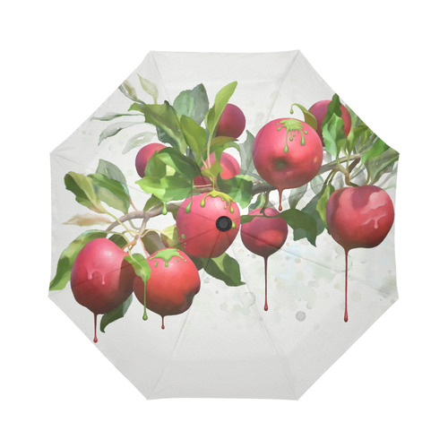 Melting Apples, watercolors Auto-Foldable Umbrella (Model U04)