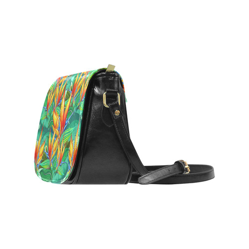 Bird of Paradise Flower Exotic Nature Classic Saddle Bag/Small (Model 1648)