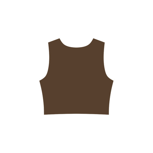 brown Sleeveless Ice Skater Dress (D19)