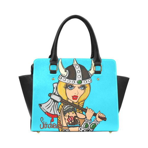 "Viking Girl" by Skinderella Classic Shoulder Handbag (Model 1653)