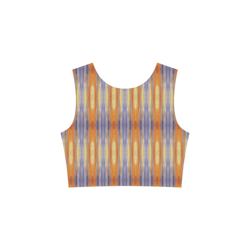 Gray Orange Stripes Pattern 3/4 Sleeve Sundress (D23)