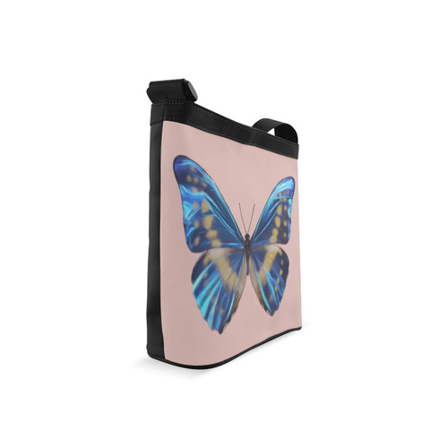 Morpho cypris butterflies painting Crossbody Bags (Model 1613)