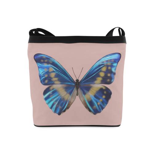 Morpho cypris butterflies painting Crossbody Bags (Model 1613)