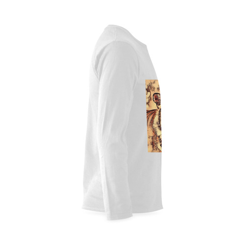 Animal ArtStudio- amazing Tiger Sunny Men's T-shirt (long-sleeve) (Model T08)