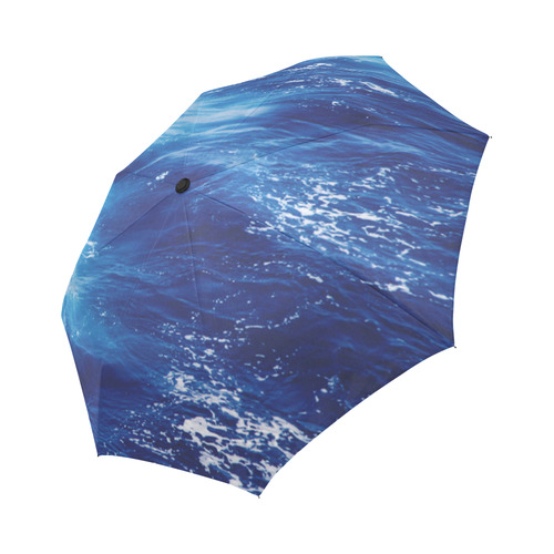 Wave Nature Water Blue Sea Ocean Pattern Auto-Foldable Umbrella (Model U04)