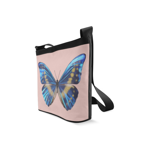 Morpho cypris butterflies painting Crossbody Bags (Model 1613)