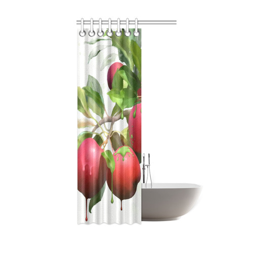 Melting Apples, watercolors Shower Curtain 36"x72"