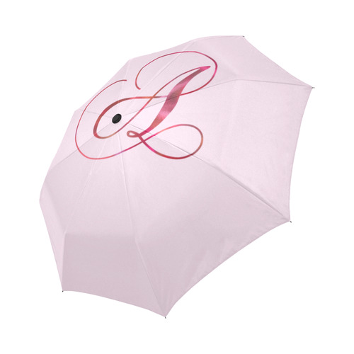 Letter A Pink Red - Jera Nour Auto-Foldable Umbrella (Model U04)