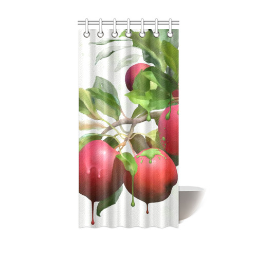 Melting Apples, watercolors Shower Curtain 36"x72"