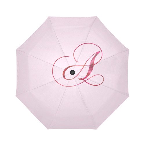 Letter A Pink Red - Jera Nour Auto-Foldable Umbrella (Model U04)