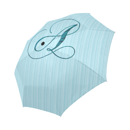 Letter A Blue - Jera Nour Auto-Foldable Umbrella (Model U04)