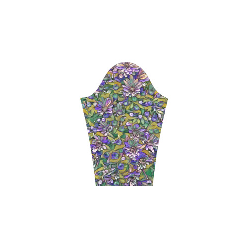 lovely floral 31C Bateau A-Line Skirt (D21)