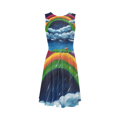 Rainbows Sleeveless Ice Skater Dress (D19)