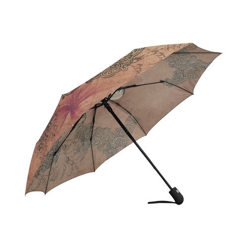 Amazing horse with flowers Auto-Foldable Umbrella (Model U04)