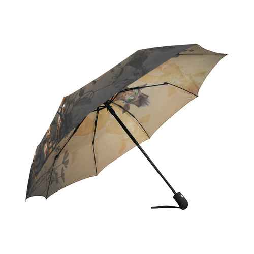 Funny, sweet giraffe Auto-Foldable Umbrella (Model U04)