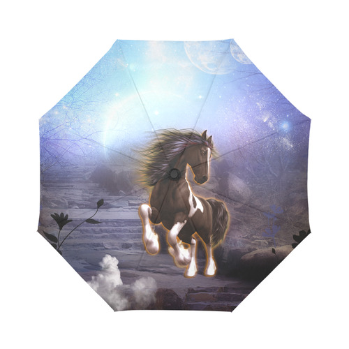 Wonderful horse Auto-Foldable Umbrella (Model U04)