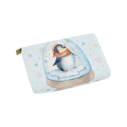 cute penguin, christmas Carry-All Pouch 9.5''x6''