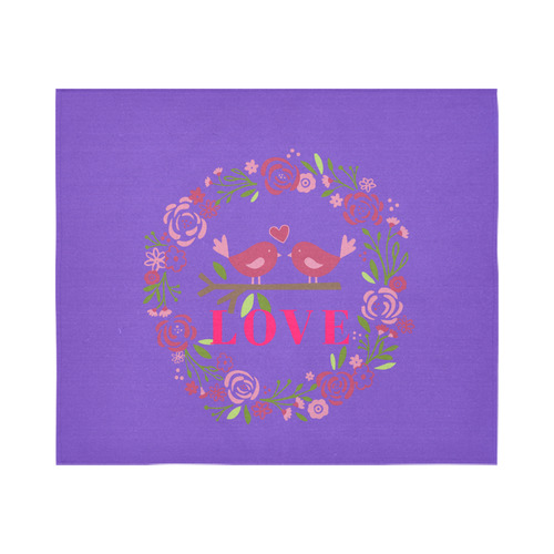 LOVE Cotton Linen Wall Tapestry 60"x 51"