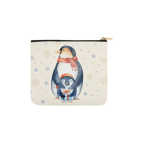 cute penguin, christmas Carry-All Pouch 6''x5''