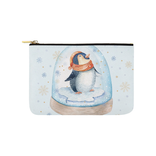 cute penguin, christmas Carry-All Pouch 9.5''x6''