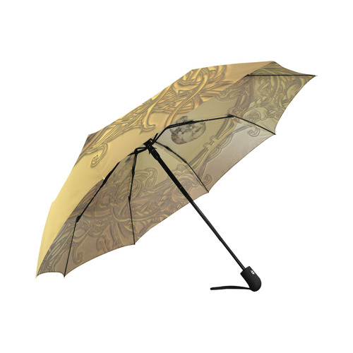 Awesome golden skull Auto-Foldable Umbrella (Model U04)